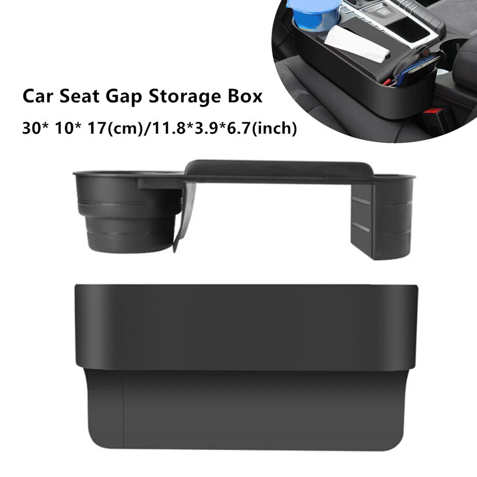 1PCS Car Console Side Pocket Organizer Box Car Seat Storage Cup Holder Universal — 第 3/4 张图片