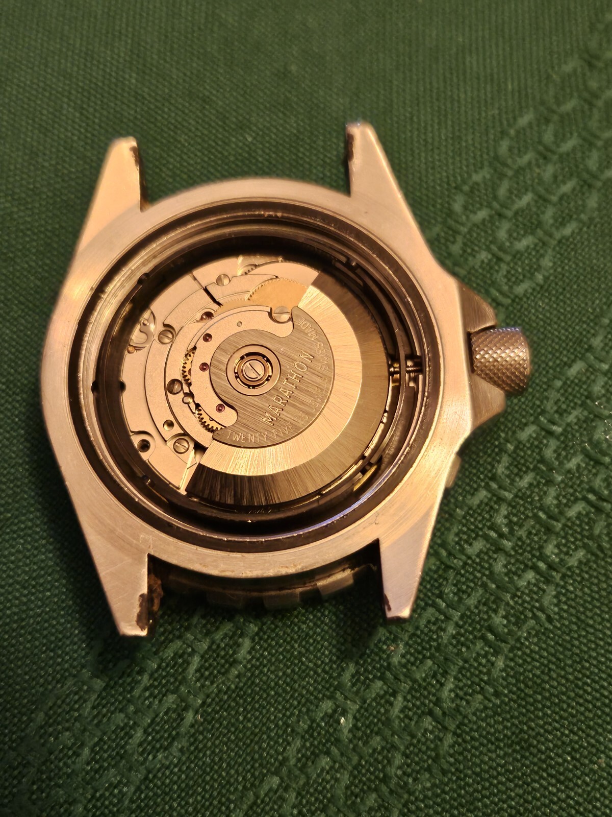 Vintage Marathon Automatic 25 Jewels Diving Watch 316L Working eBay