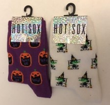 Halloween Socks 2 Pairs Kids 7- 8 1/2 New Great Spooky Gift- Brand New