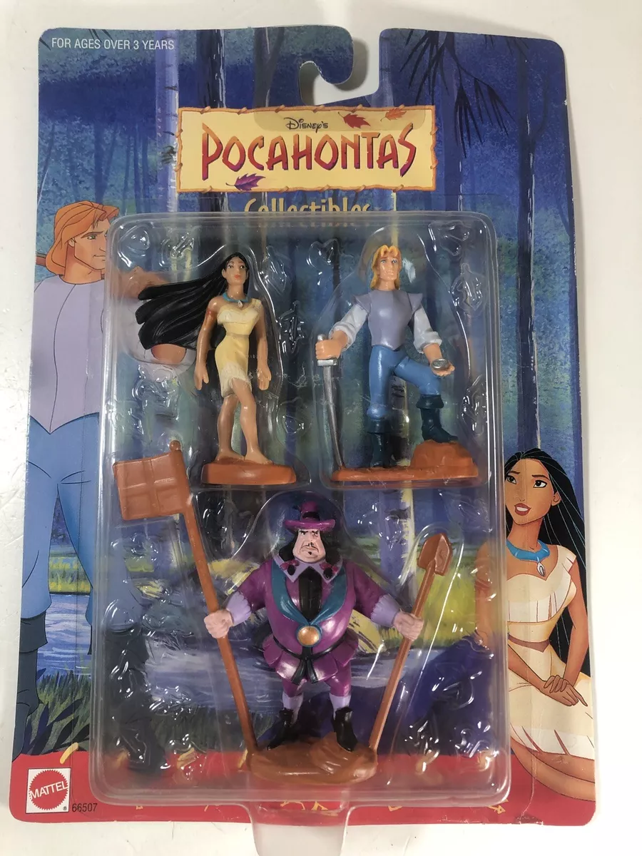 Disney’s Pocahontas Collectible Figure Bundle Pack (1995 Mattel) Brand New