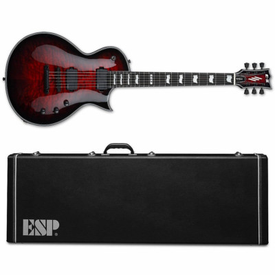 ESP E-II Eclipse See Thru Black Cherry Sunburst + Case EII