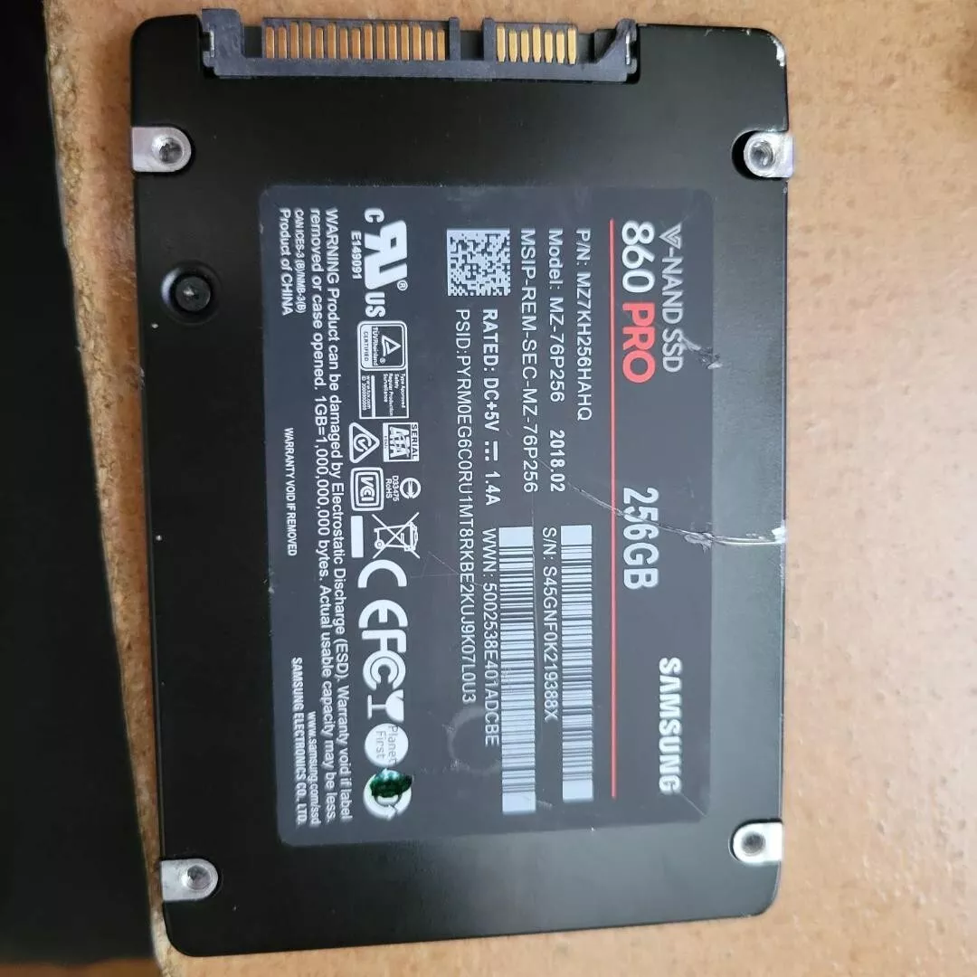 Samsung 860 Pro 256GB 2.5&#034; MZ-76P256 Solid Drive READ | eBay