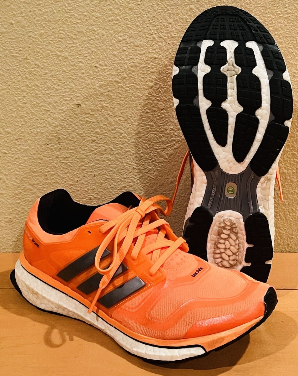 Adidas Energy Boost Orange Men's 8.5 F32247 Techfit Runner