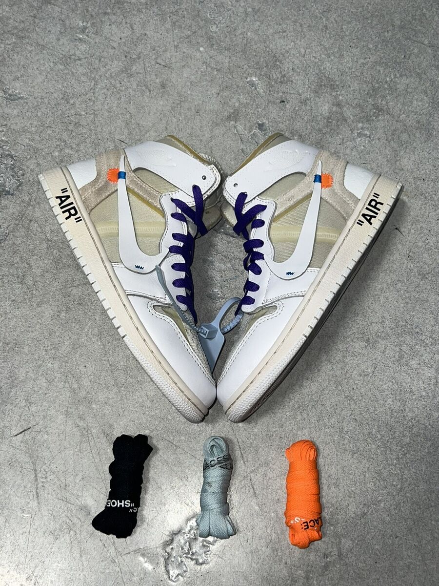 Size 7.5 | Jordan 1 Retro OG x Off-White High 'White' Europe Size 7.5 | Jordan 1 Retro OG x Off-White High 'White' Europe