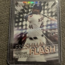 2020 Topps Chrome Yordan Alvarez Freshman Flash RC #FF-15 Astros