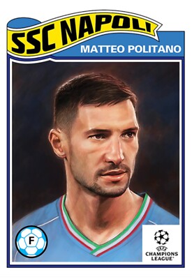 TOPPS UCC SOCCER UEFA CHAMPION LIVING SET CARD SSC NAPOLI MATTEO POLITANO #653