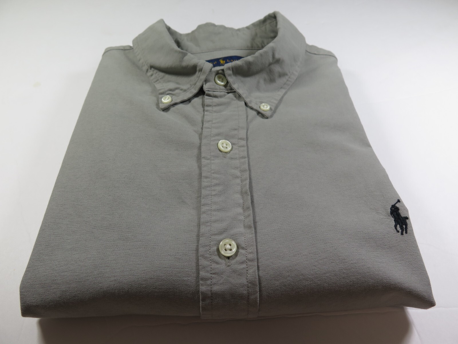 Polo uomo Ralph Lauren recente puro cotone tinta unita verde nero pony casual XL