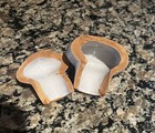 East Germany Strehla Stoneware Decanter 6 Shot Glasses Blue Vintage Antique — photo 7
