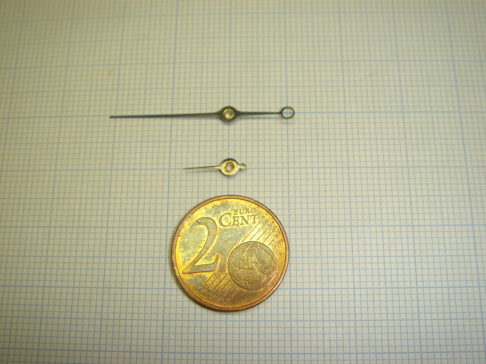 Aiguilles neuves pour chronographe Valjoux 320 et Heurer 340 vintage