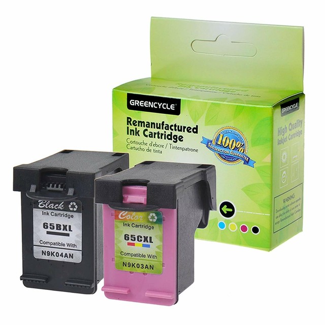 65XL 1PK Black & 1PK Color ink print cartridge set for HP DeskJet 2620 3722 | eBay