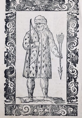 Gravure Sur Bois Originale De 1598 - Sujet : Éthiopie, Afrique, Par Vecellio - Italien/Latin