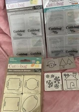 Provo Craft Cuttlebug Die and Embossing folder lot. Preowned (New and used)