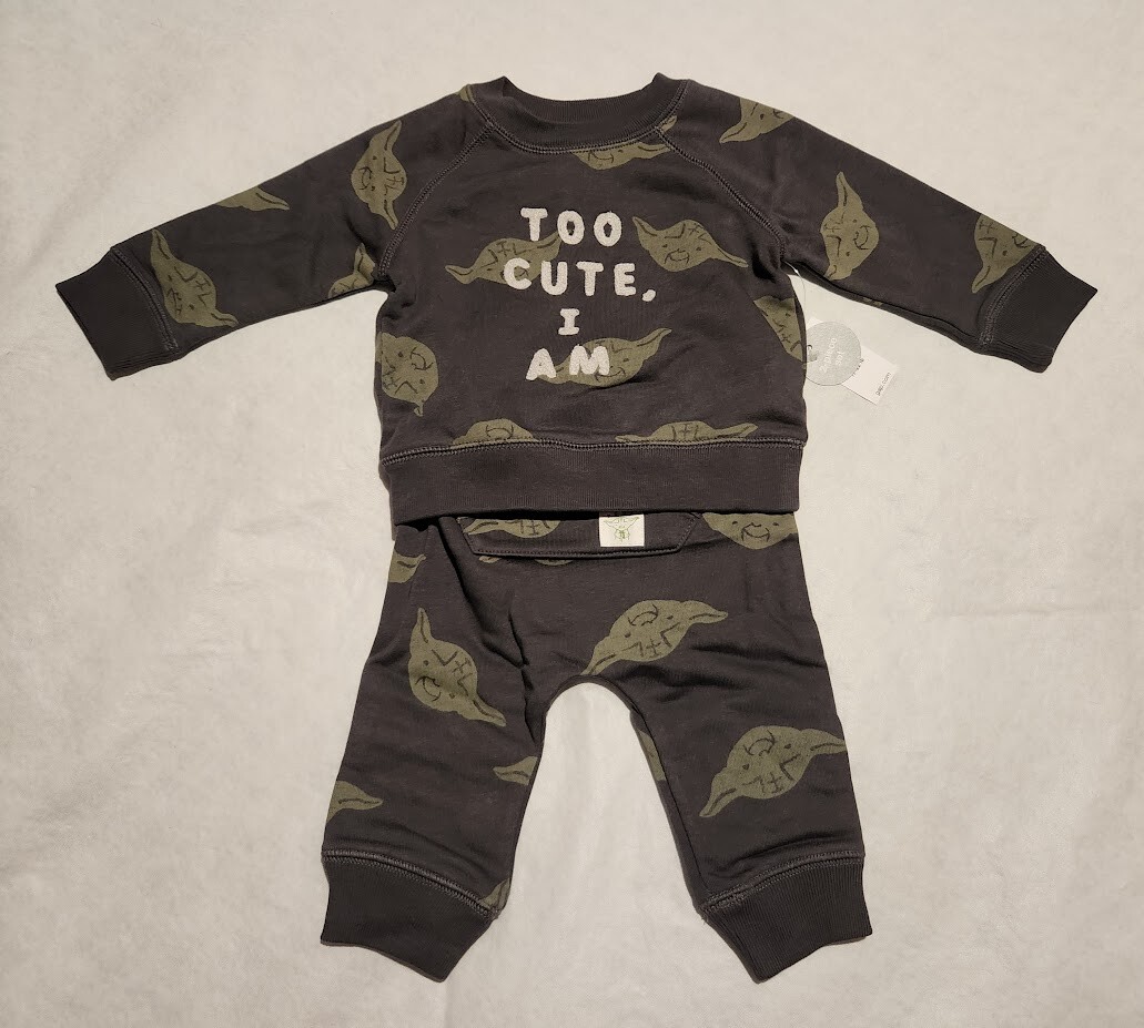 NWT Baby Gap Boys Star Wars Yoda Too 