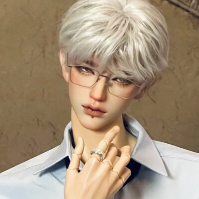 1/3 Nude BJD Doll Handsome Man Uncle Resin Body Only Head+ Face Make Up Eyes Toy