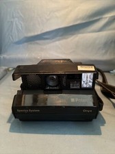 VTG Polaroid Spectra System ONYX Transparent Instant Film Camera Untested