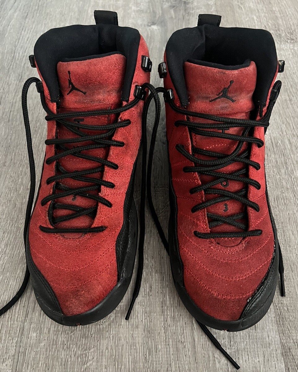 Nike Air Jordan 12 Sneakers Size 6.5Y Retro GS 'Reverse Flu Game