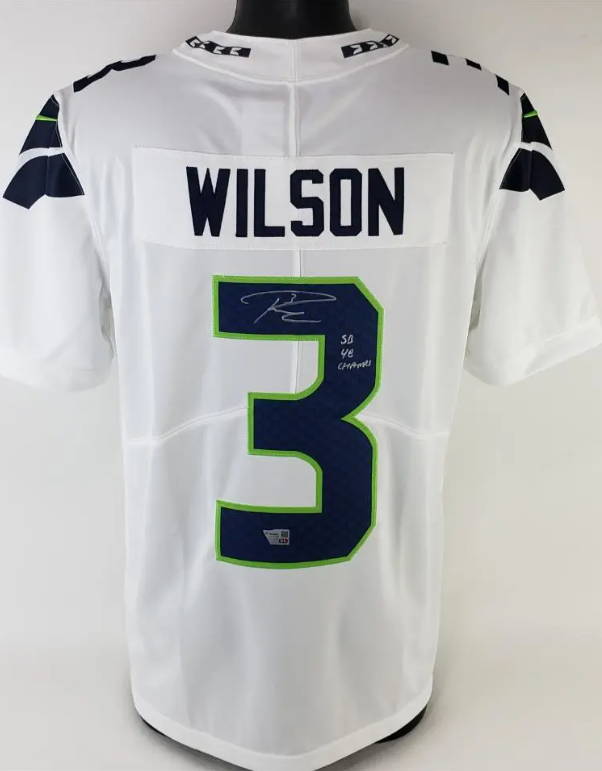 Russell Wilson “SB 48 Champs” Signed Seattle Seahawks Nike Auth
