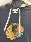 Chicago Blackhawks Men’s adidas Black Jersey Lace-Up Pullover Hoodie Large New — photo 6