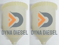 2x Polypropylene Fuel Container for Bosch Diesel Injector Nozzle Pop Testers