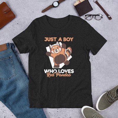 Men Funny Red Panda Lover tee Just a Boy Who Loves Red Pandas t-shirt