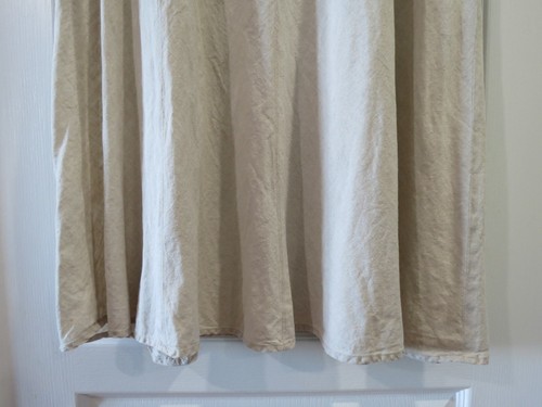 Charter Club 100% Linen Light Beige Long A-Line Skirt w/ Side Zip Size 16 - Picture 4 of 13
