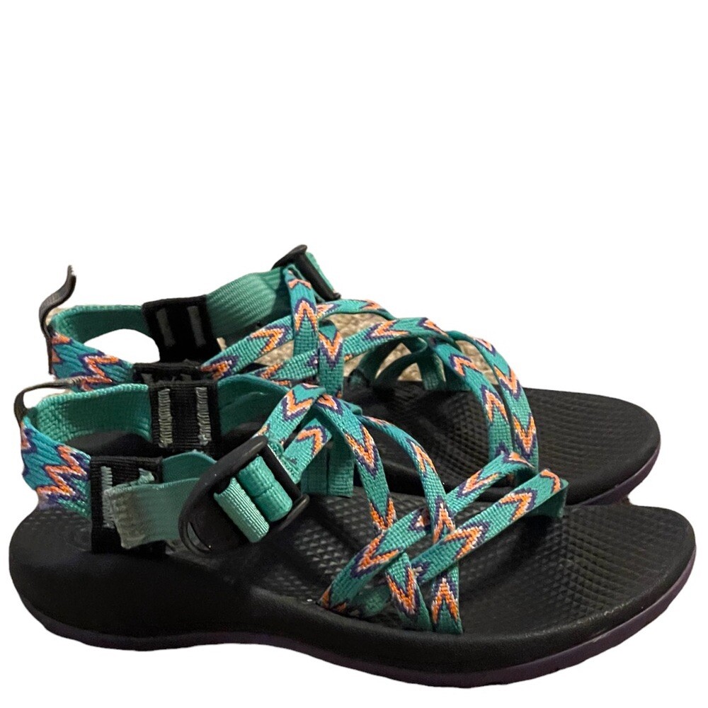 Chaco ZX1 eco tread strappy adjustable sandals kids size 3