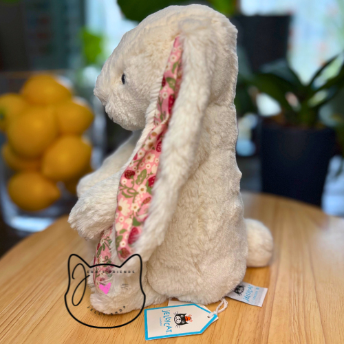 AUTHENTIC Jellycat BLOSSOM CREAM BUNNY 'Berry' MEDIUM New BNWT
