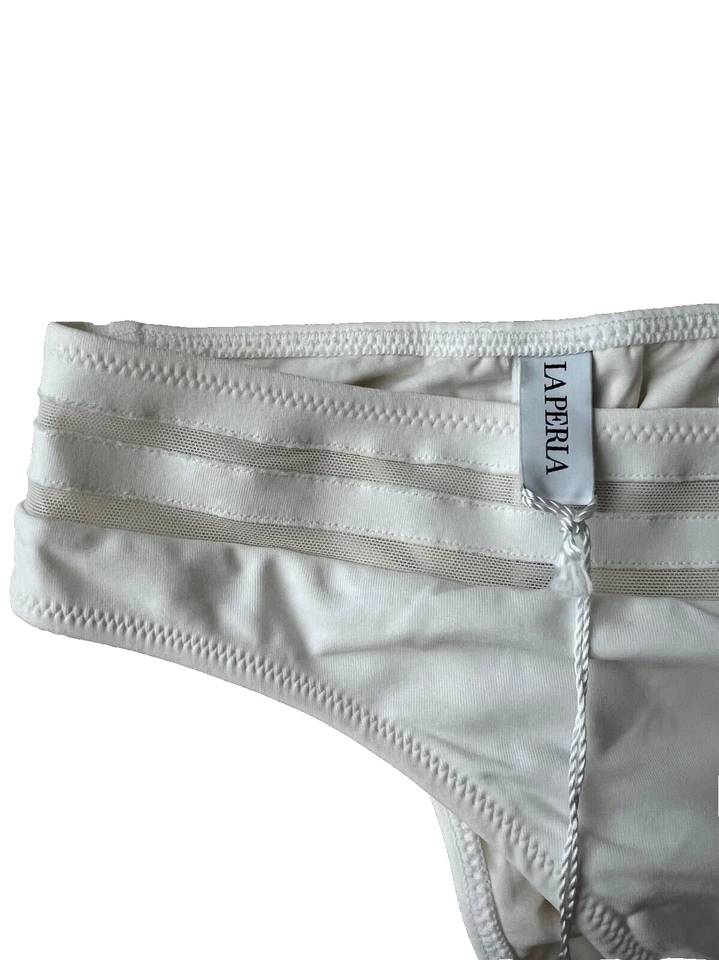 Parte inferior de baño de bikini La Perla blanco roto (12) Foto 2 de 3