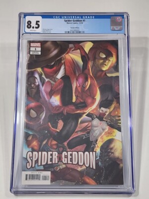 Spider-Geddon #1 B In-Hyuk Lee,  CGC 8.5 NM/M , Marvel Comics, 12/18