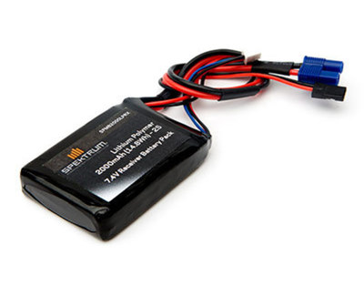 Receiver Rx Battery New Spektrum 2000mah 2000 2S 7.4v Lipo RC Receiver RX Battery ...