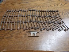 LOT OF OLD VTG ANTIQUE MODEL RAILROAD TRACKS, 2 LINES. ANTIQUE MOST LIKELY