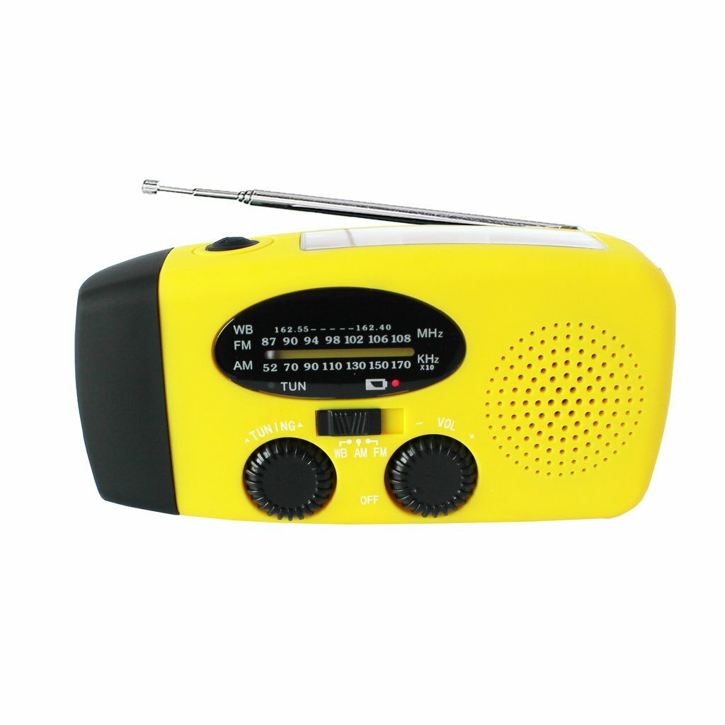 Radio D'urgence StormSafe AM/FM/NOAA Avec Lampe Solaire Et Chargeur De Téléphone