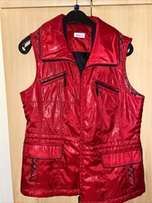 Vintage Waterproof Jacket Gilet Red Size S-m