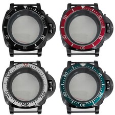 42MM PVD Plated Black Steel Case Watch Bezel Watch Case for NH35/NH36 Movement