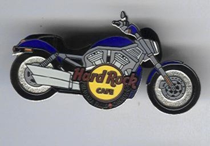 Hard Rock Niagara Falls Canada Purple Fenders & Tank Bike 2007 pin A1