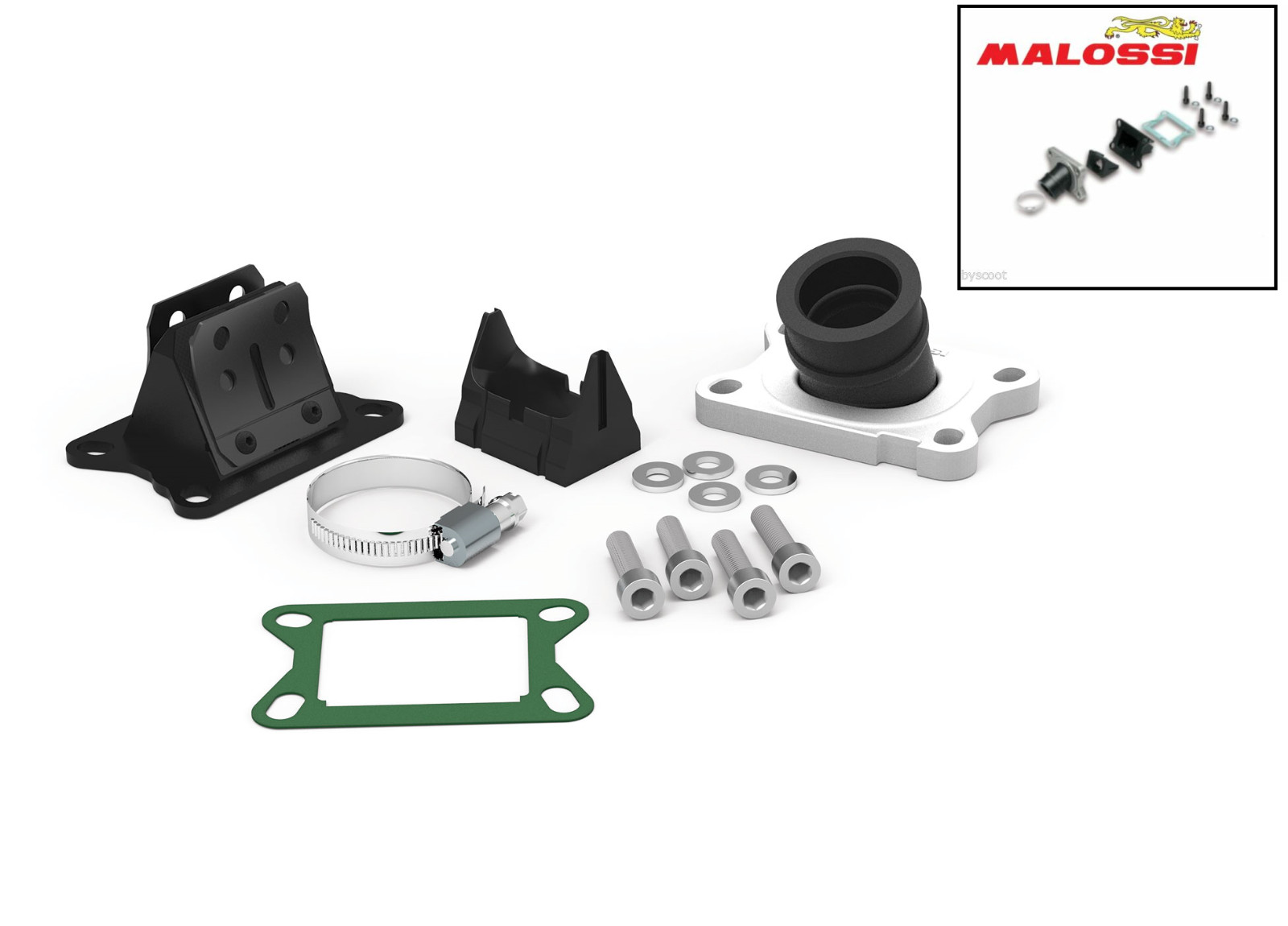 Pipe admission 21 en Viton 360 anti-vibration pour Peugeot et Yamaha DT