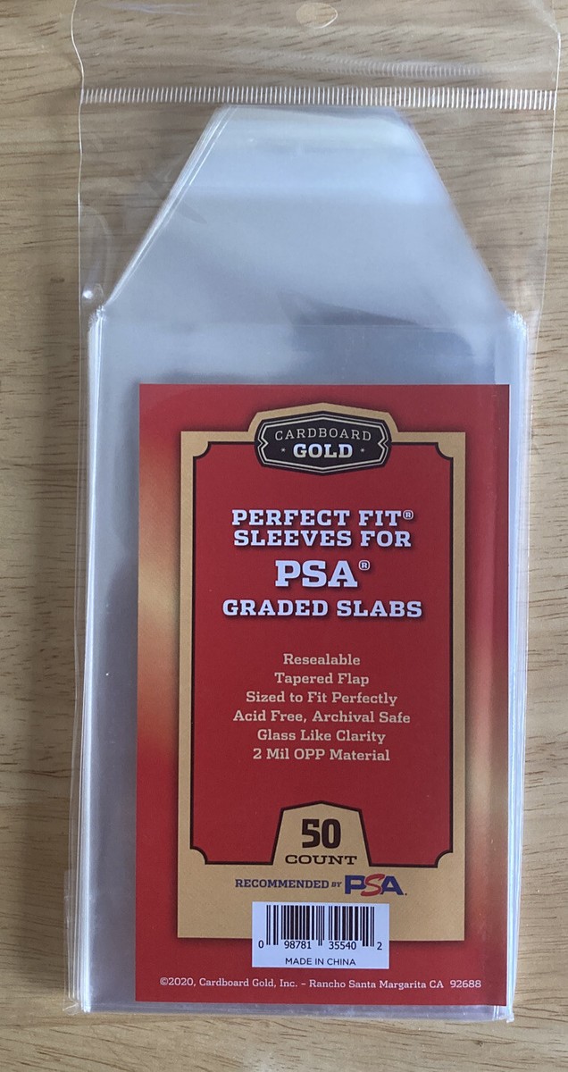 100 Pack PSA Perfect Fit Sleeves - Resealable Protective Sleeves For Graded Card Slabs (PSA, CSG) - View #5