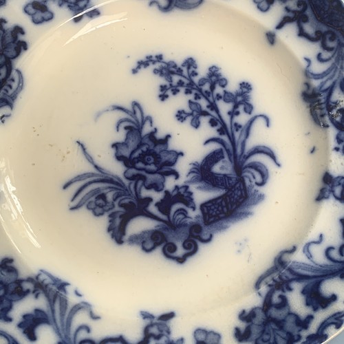 CARLTON ~ John & George Alcock, Cobridge, Staffordshire Flow Blue - Set Of 2 - Picture 5 of 15