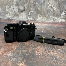 Canon AE-1 PROGRAM Black 35mm SLR Film Camera Body Only - Tested & Working