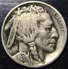 1920 Buffalo Nickel 5c US Coin Philadelphia Mint