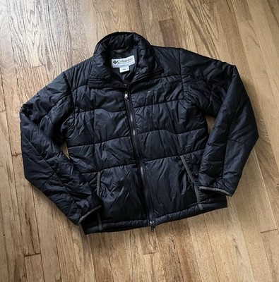 Columbia Titanium Jacket Black Insulated Full Zip Puffer Snow Medium 