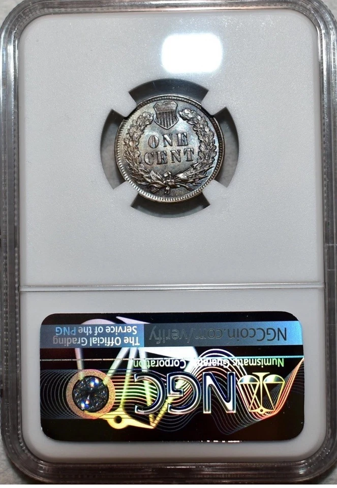 NGC MS-63 BN 1906 Indian Head Cent, Lovely, Wood-Grain Toned specimen. - Image 2 of 4