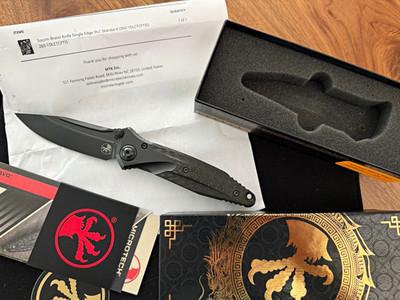 Microtech Socom Bravo 2023 (w/original paperwork from MTK) Never cut/carried