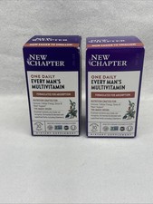 New Chapter Every Man's One Daily Multivitamin Energy Heart Immune Lot Of 2