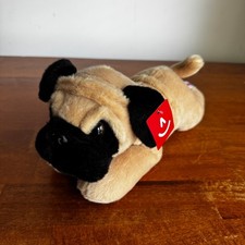 aurora pug plush new with tags stuffed animal dog 12"