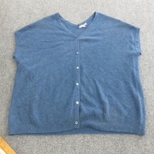 Neiman Marcus Sweater Cardigan Womens M Blue ...