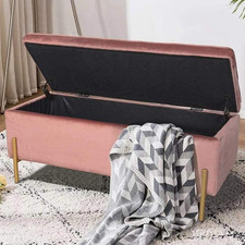 Cassapanca Pouf Contenitore Poggiapiedi Camera Da Letto Panca Sgabello Struttura