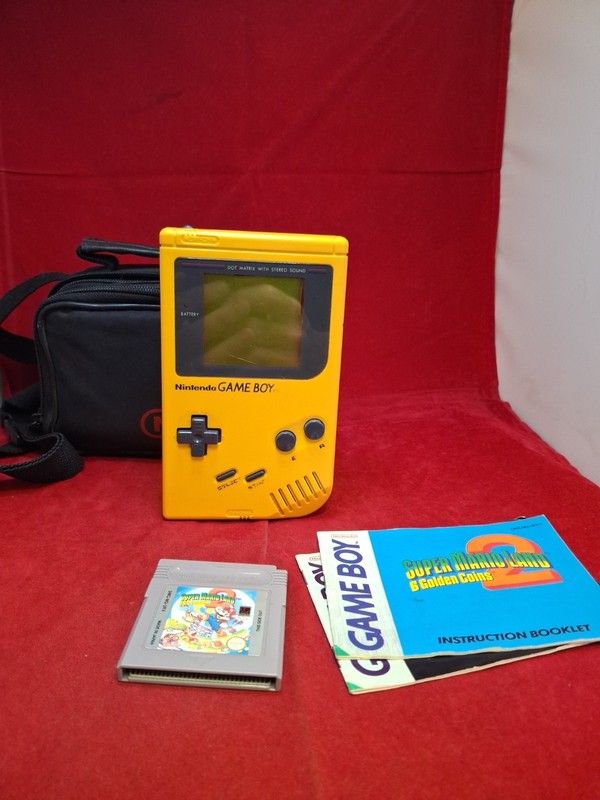 Gameboy DMG Yellow Console Inc Super Mario E3