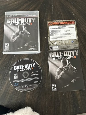 PlayStation 3 PS3 Game Call Of Duty Black Ops II CIB Complete Water Damage Cover