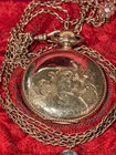 Antique 1905 Elgin Pocket Watch 14K GF Crescent Case Opal Slide- RUNNING (B2)